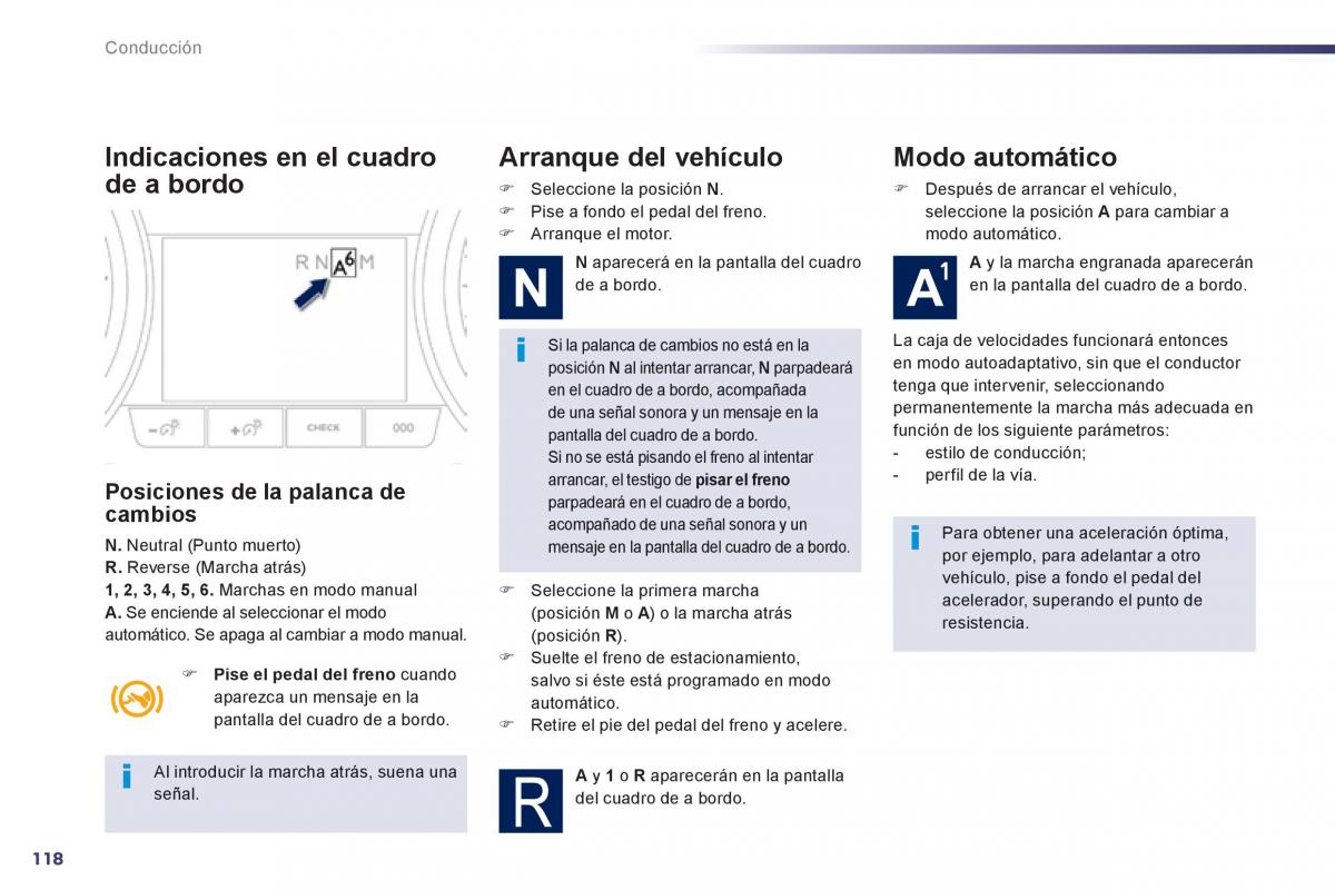 manual  Peugeot 508 manual del propietario / page 120