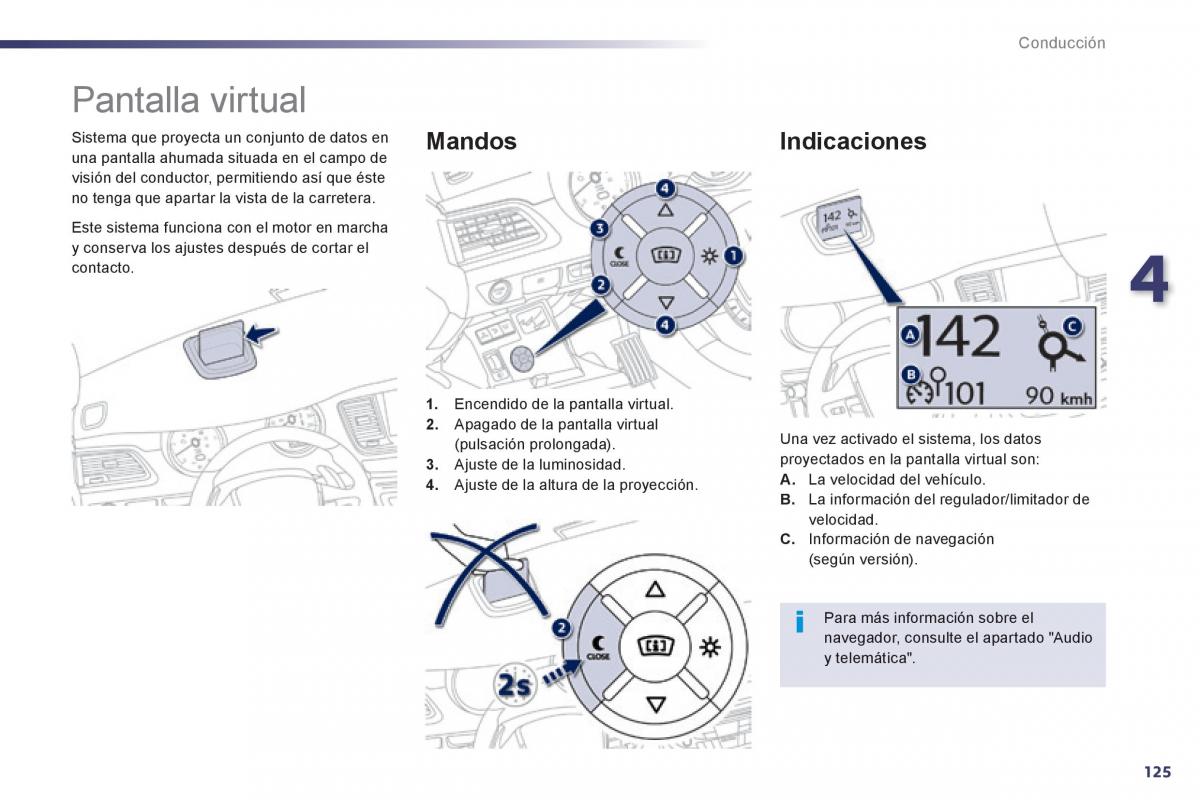 manual  Peugeot 508 manual del propietario / page 127