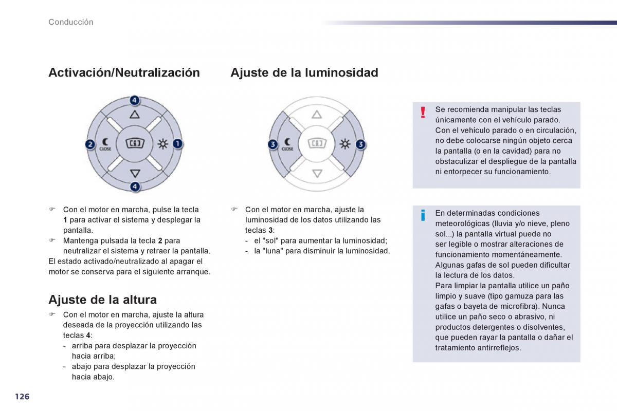 manual  Peugeot 508 manual del propietario / page 128