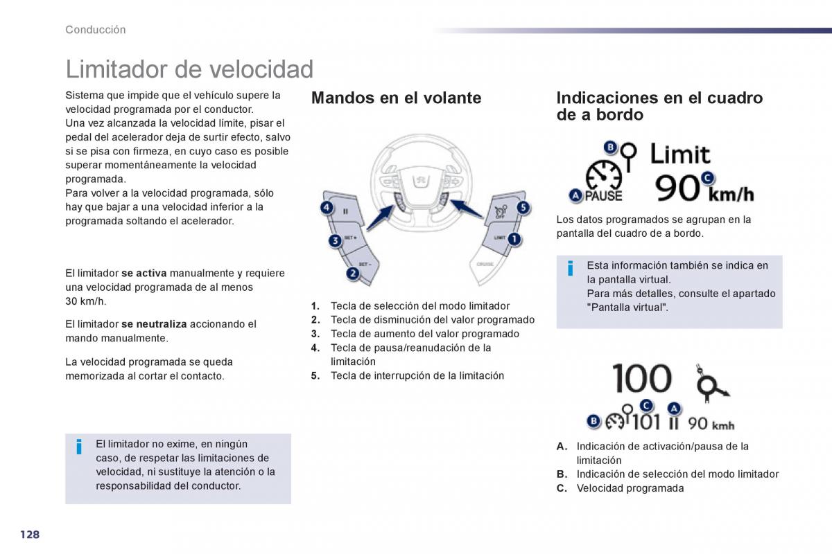 manual  Peugeot 508 manual del propietario / page 130