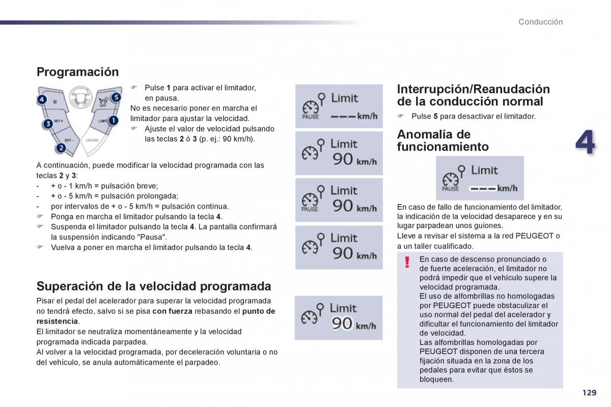 manual  Peugeot 508 manual del propietario / page 131