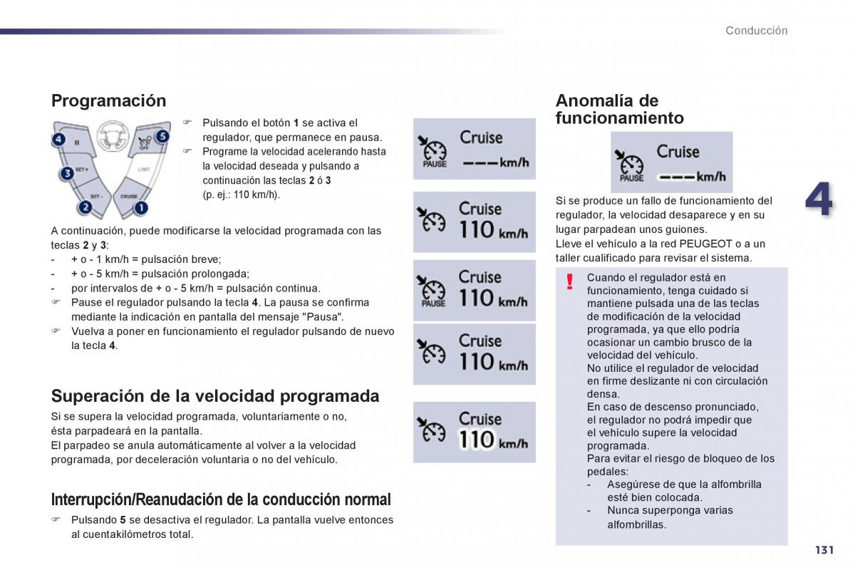 manual  Peugeot 508 manual del propietario / page 133