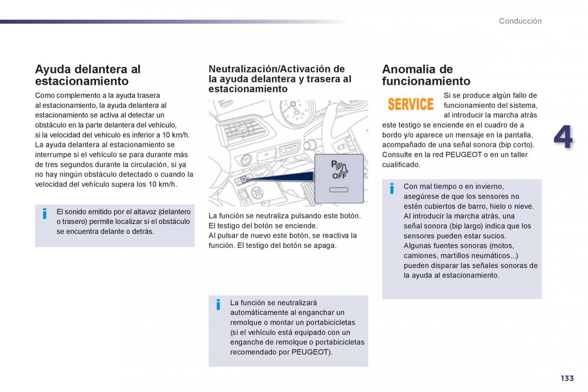 manual  Peugeot 508 manual del propietario / page 135