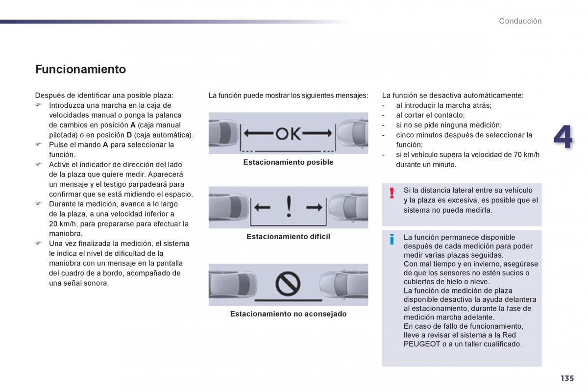 manual  Peugeot 508 manual del propietario / page 137