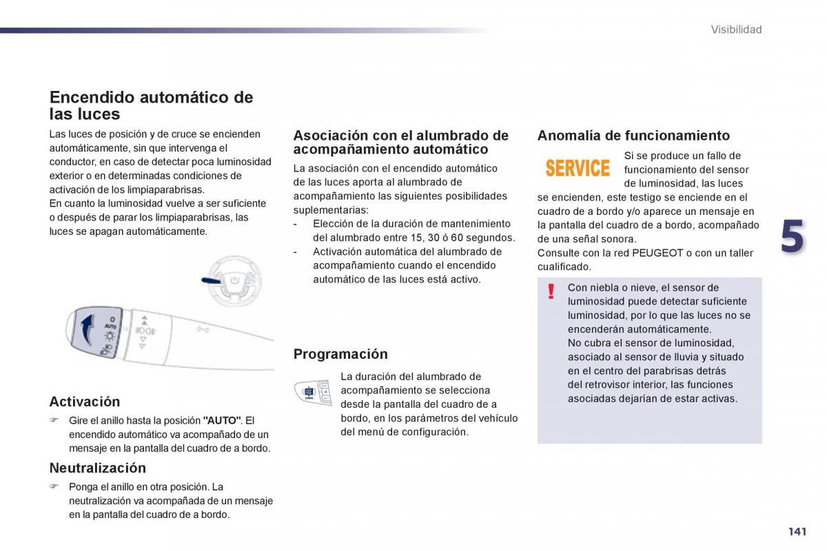 manual  Peugeot 508 manual del propietario / page 143