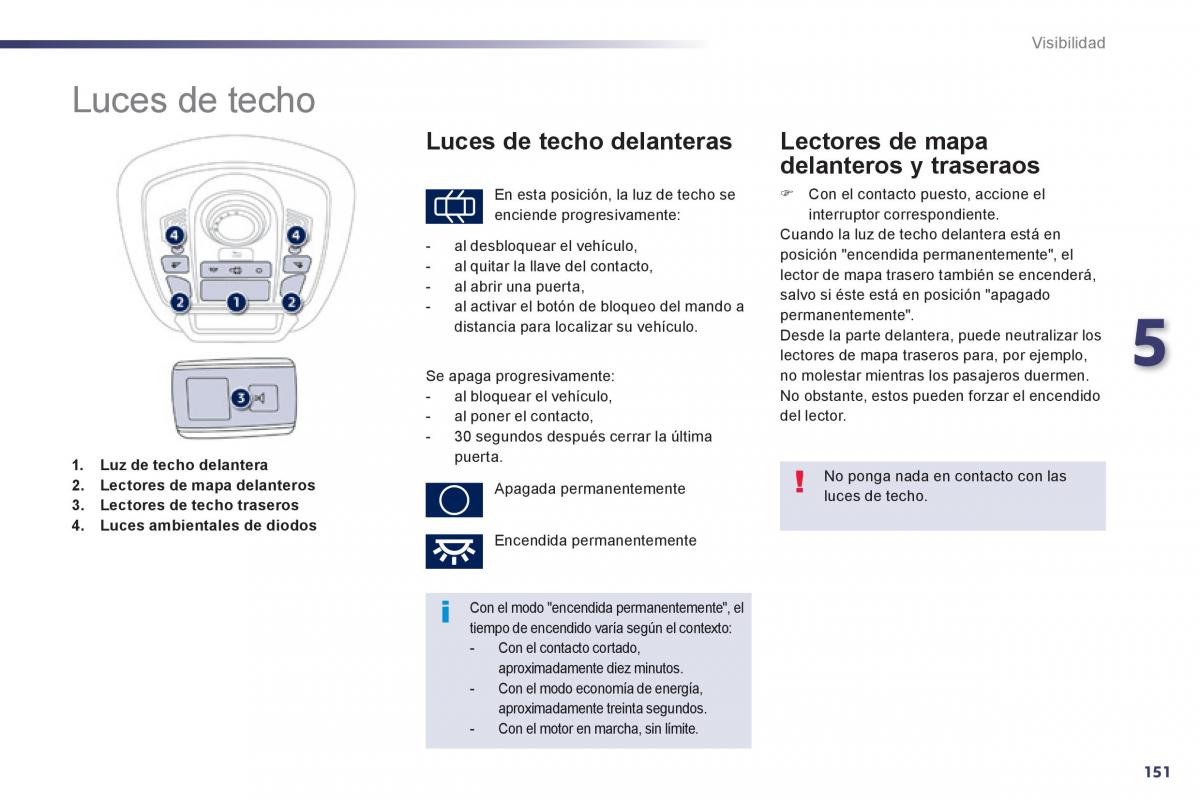 manual  Peugeot 508 manual del propietario / page 153