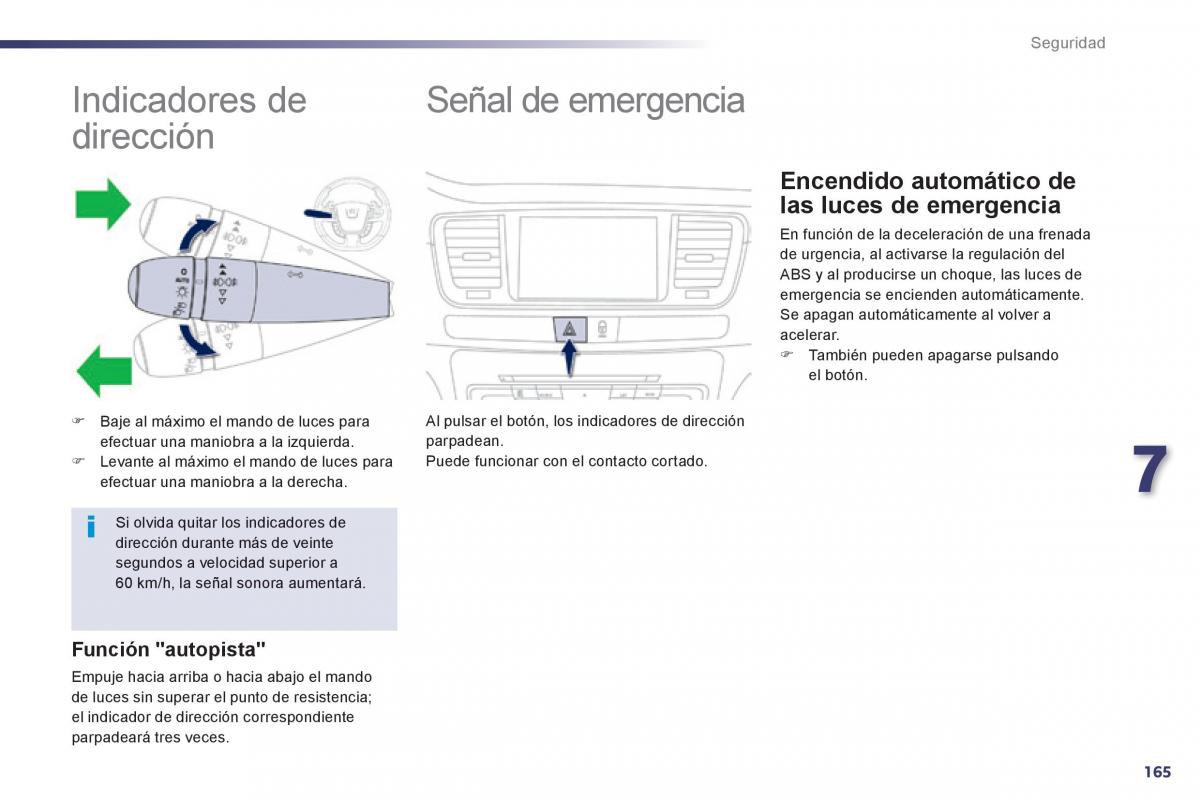 manual  Peugeot 508 manual del propietario / page 167