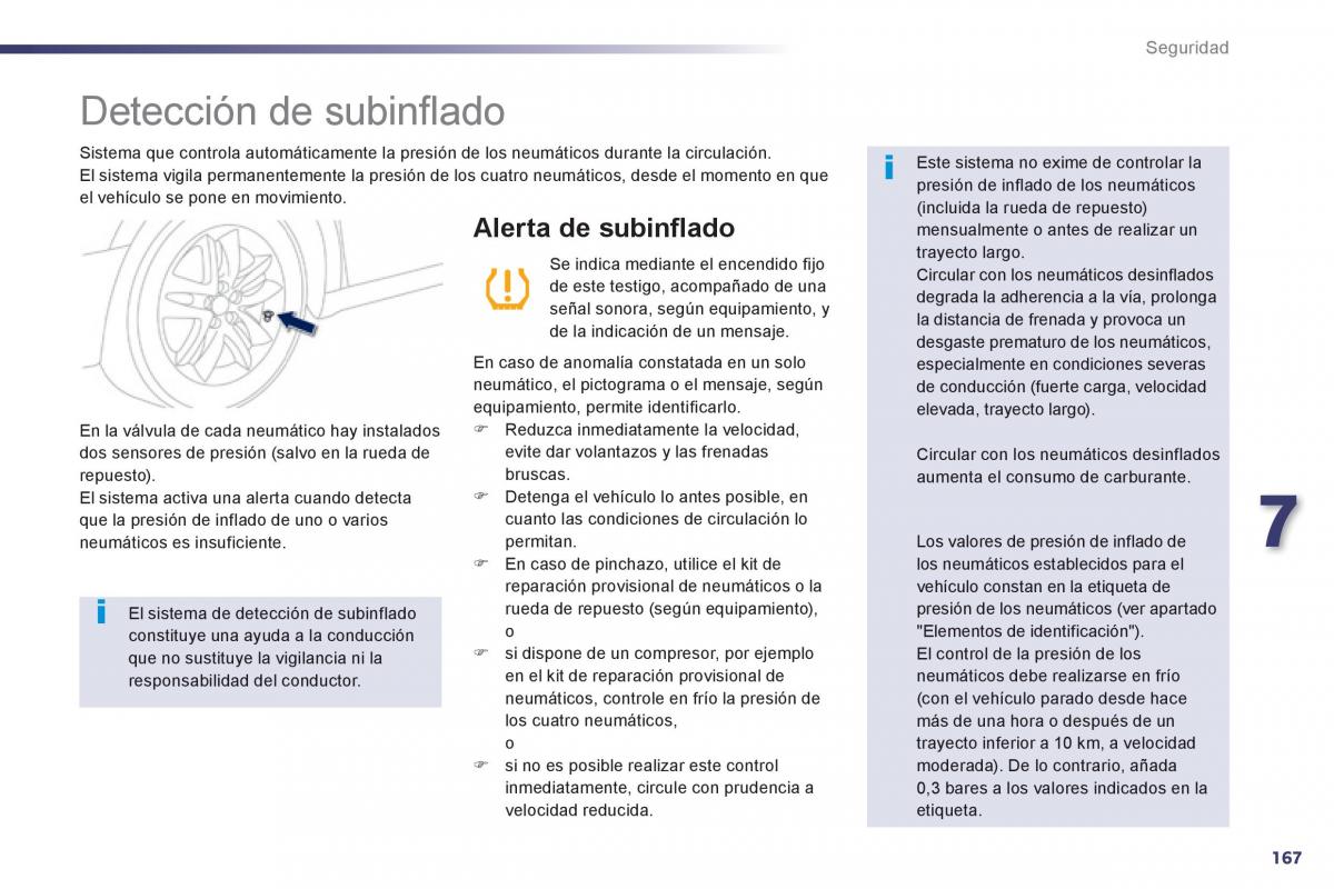 manual  Peugeot 508 manual del propietario / page 169