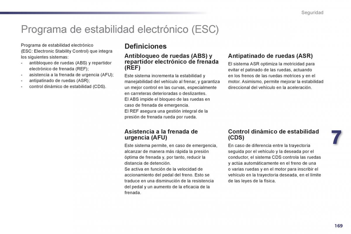 manual  Peugeot 508 manual del propietario / page 171