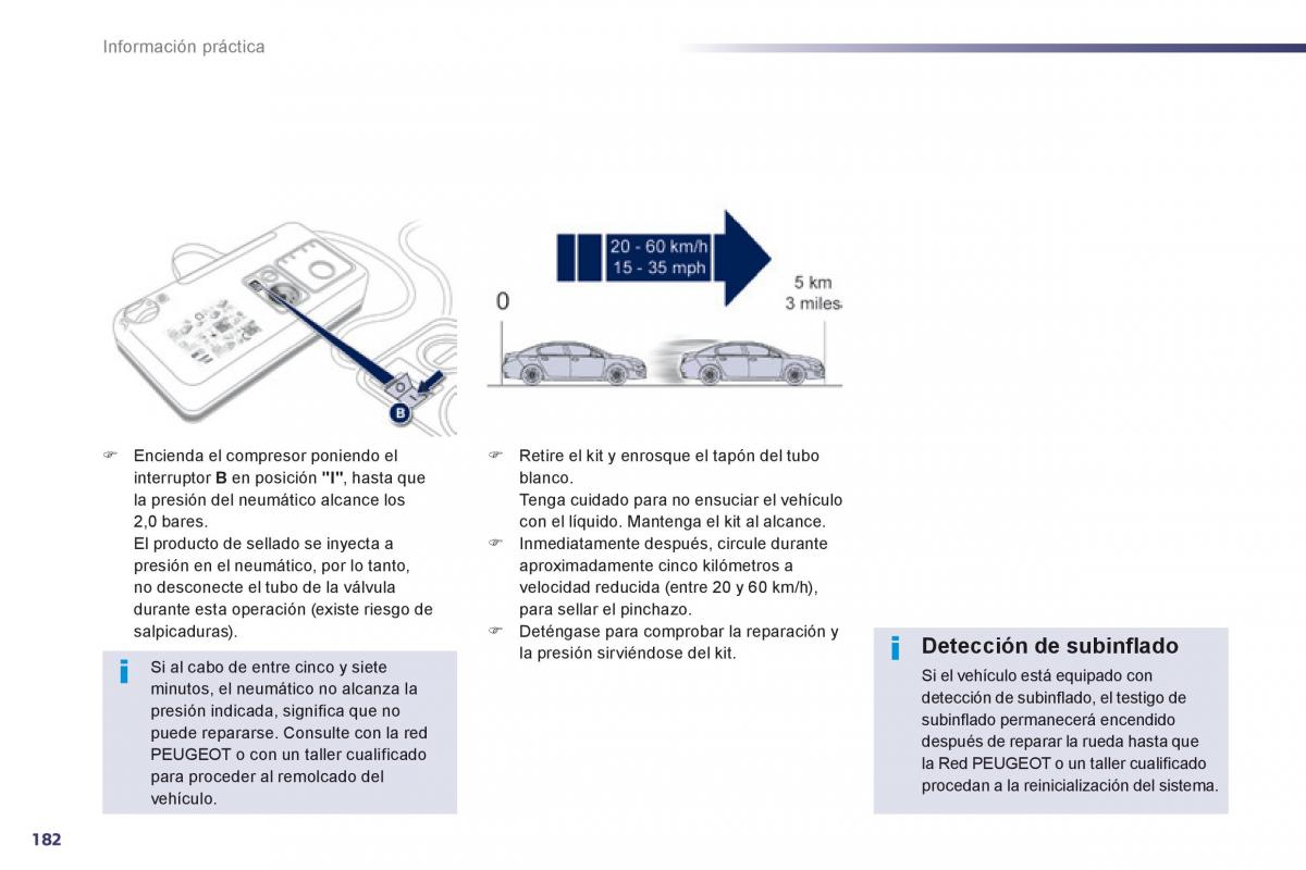 manual  Peugeot 508 manual del propietario / page 184