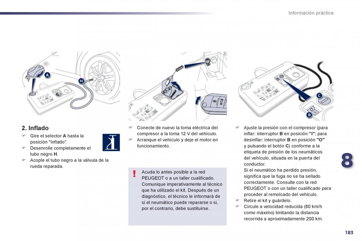 manual  Peugeot 508 manual del propietario / page 185