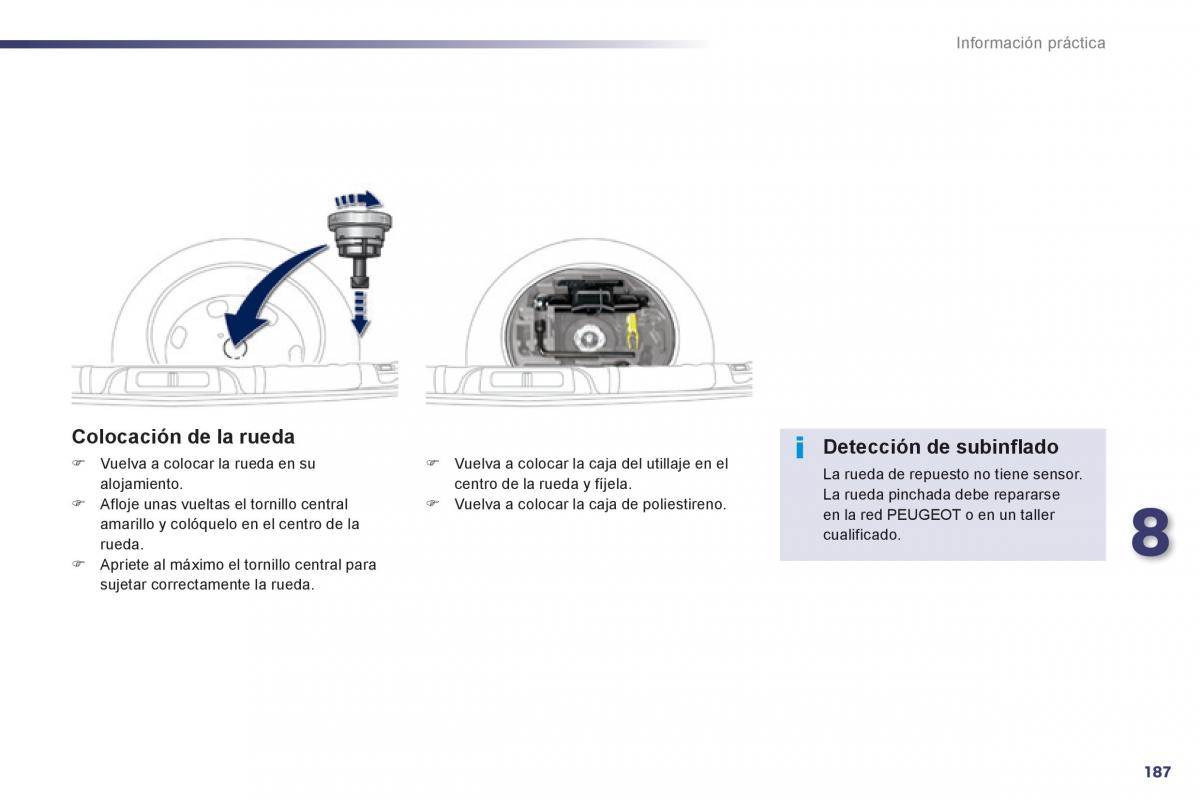 manual  Peugeot 508 manual del propietario / page 189