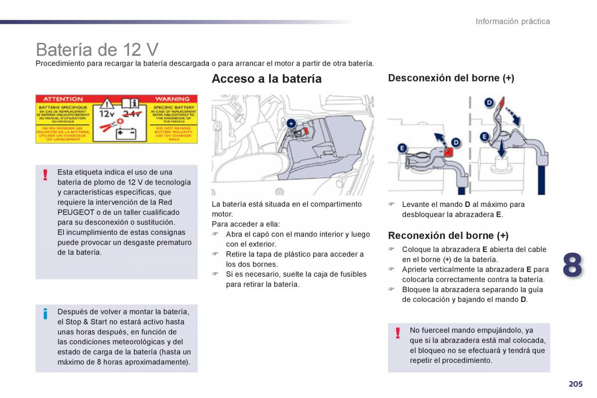 manual  Peugeot 508 manual del propietario / page 207