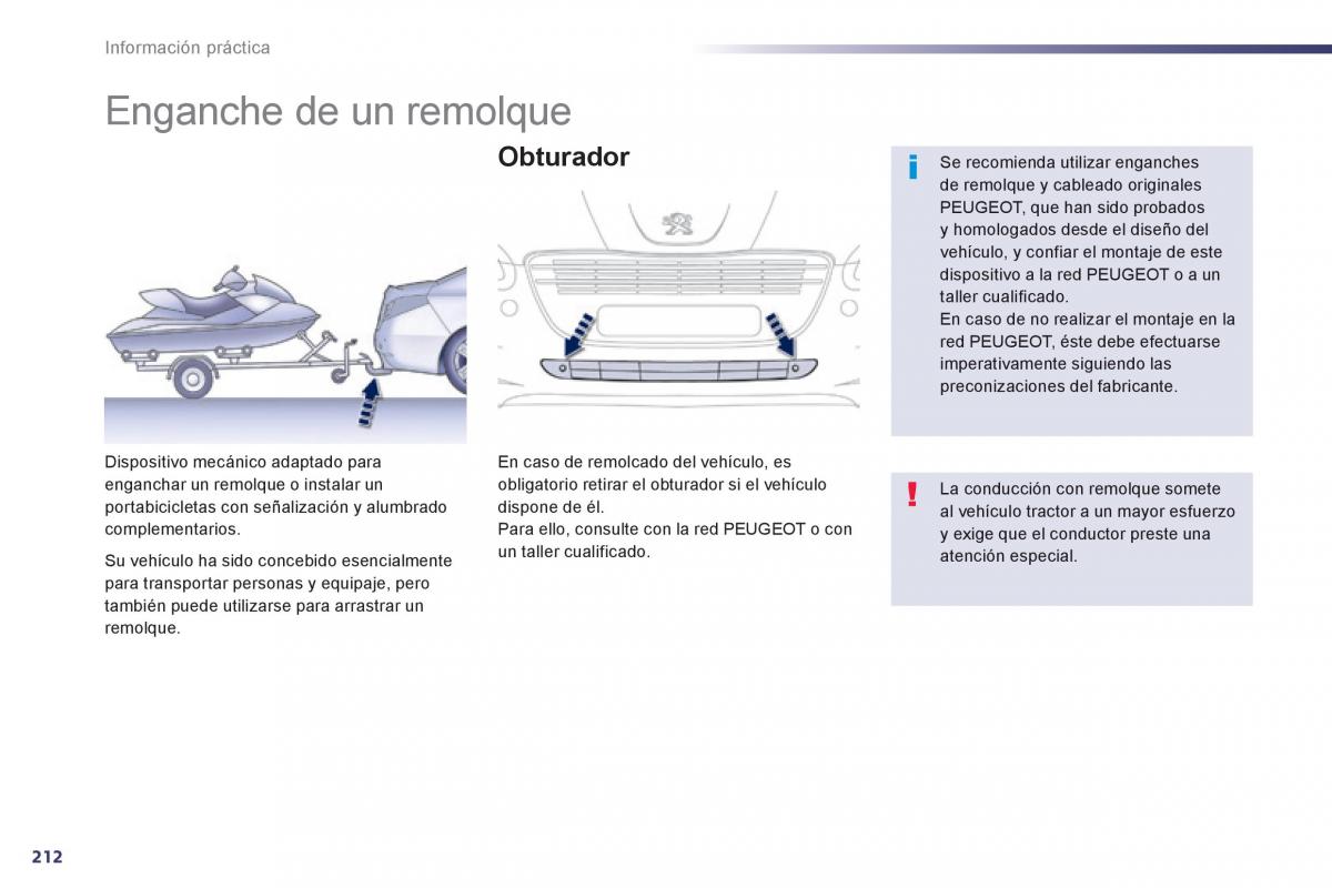 manual  Peugeot 508 manual del propietario / page 214