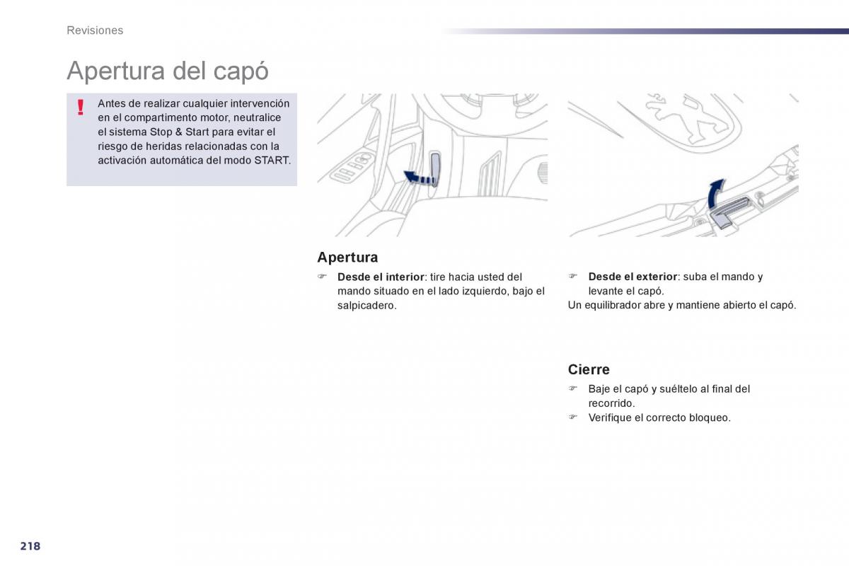 manual  Peugeot 508 manual del propietario / page 220