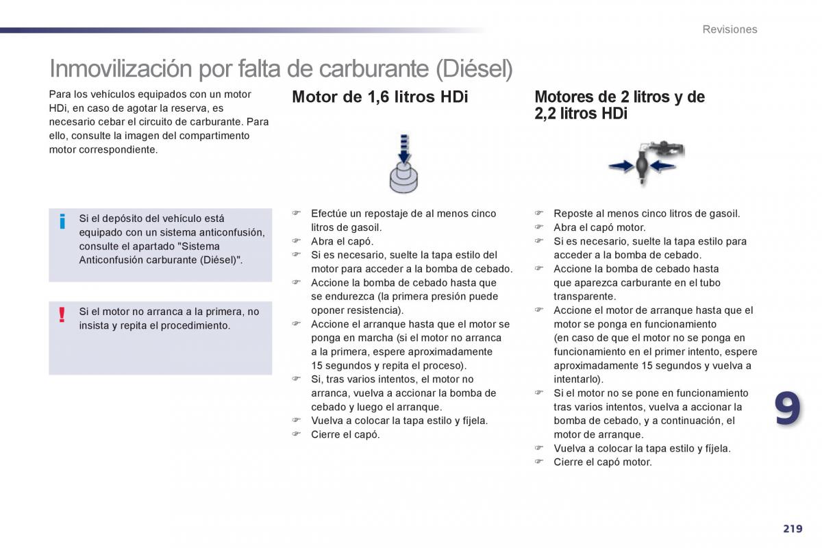 manual  Peugeot 508 manual del propietario / page 221