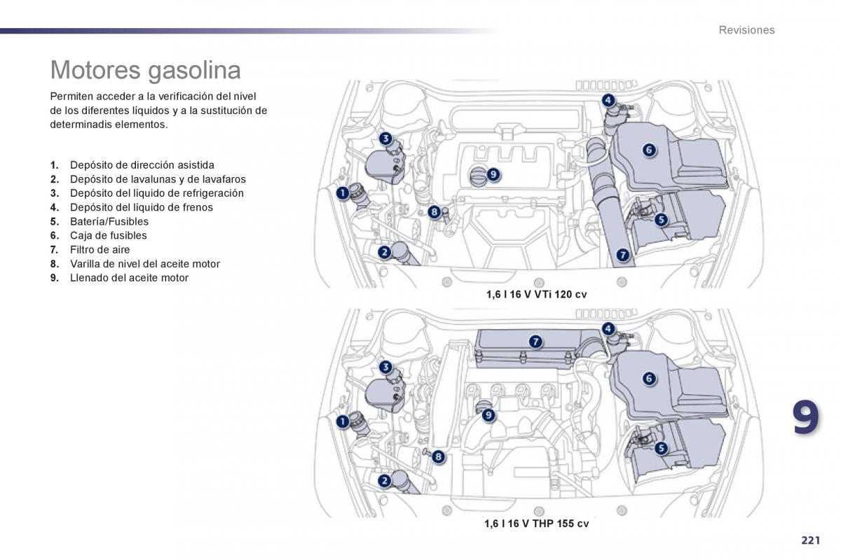 manual  Peugeot 508 manual del propietario / page 223