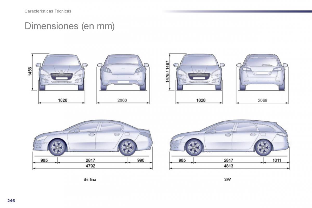 manual  Peugeot 508 manual del propietario / page 248