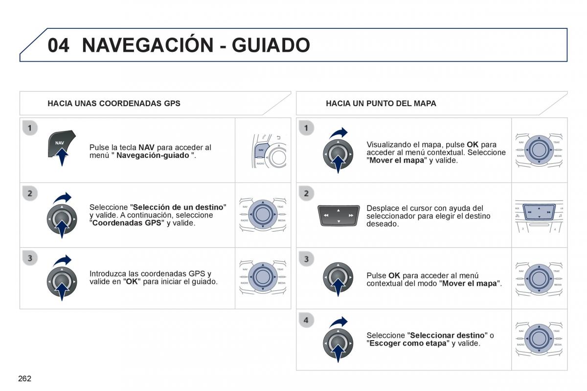 manual  Peugeot 508 manual del propietario / page 264