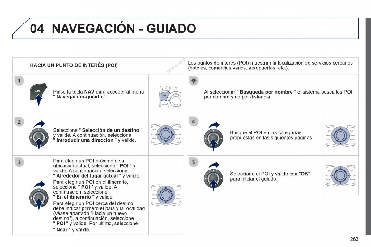 Peugeot 508 manual del propietario / page 265