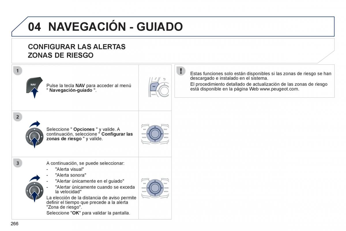 manual  Peugeot 508 manual del propietario / page 268