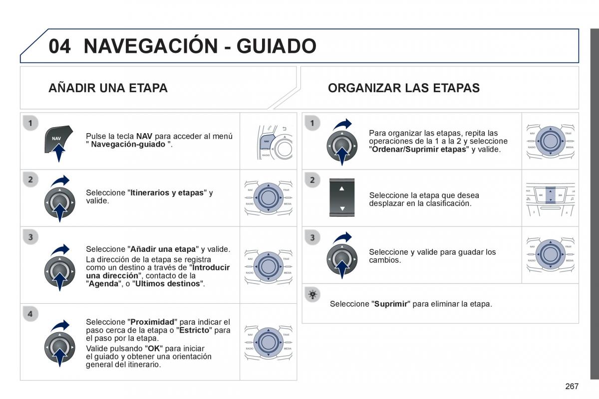 manual  Peugeot 508 manual del propietario / page 269