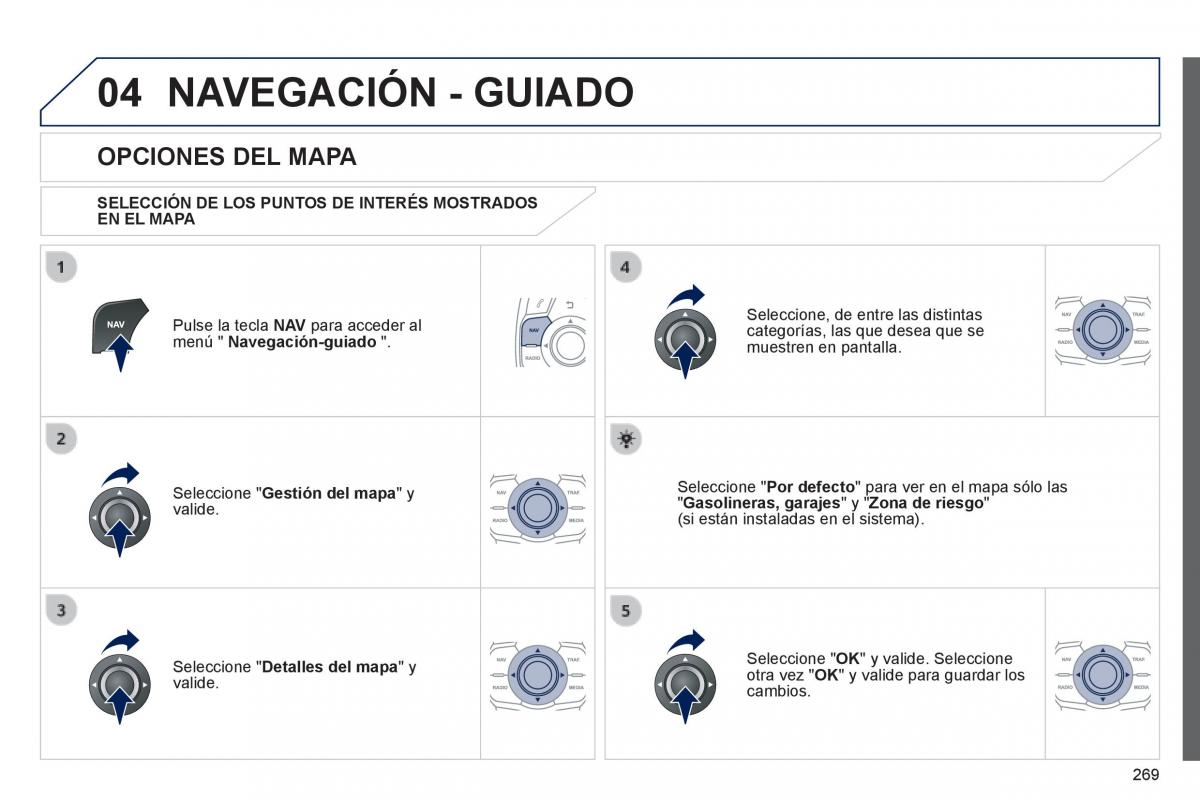 manual  Peugeot 508 manual del propietario / page 271