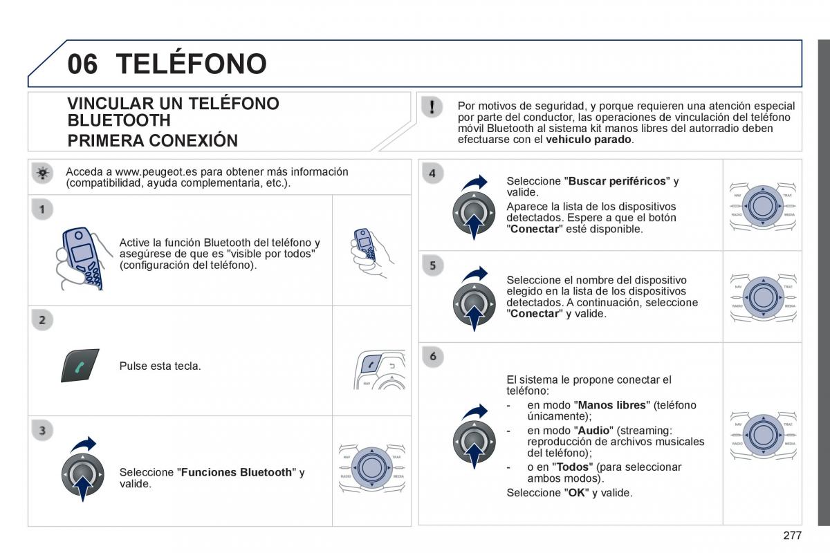 manual  Peugeot 508 manual del propietario / page 279