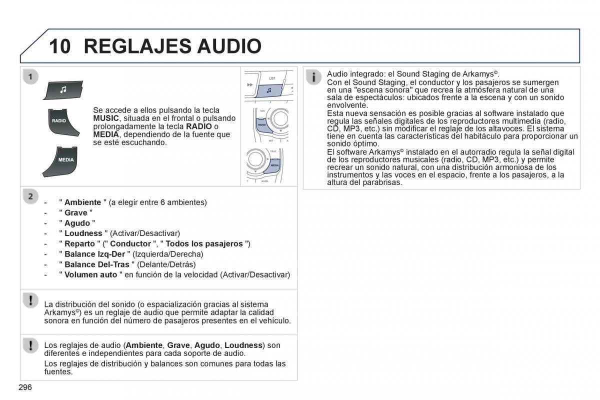 Peugeot 508 manual del propietario / page 298