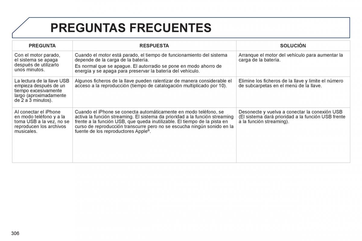 manual  Peugeot 508 manual del propietario / page 308