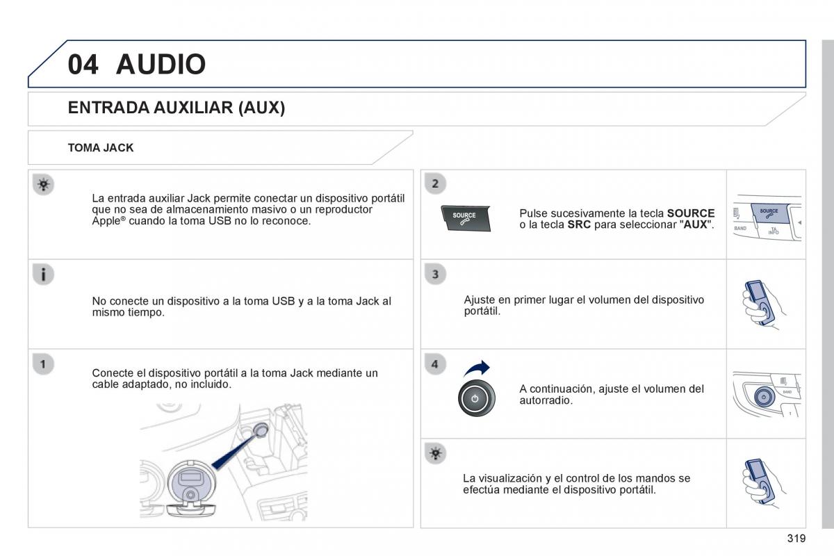 manual  Peugeot 508 manual del propietario / page 321