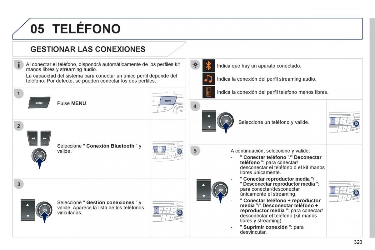 manual  Peugeot 508 manual del propietario / page 325