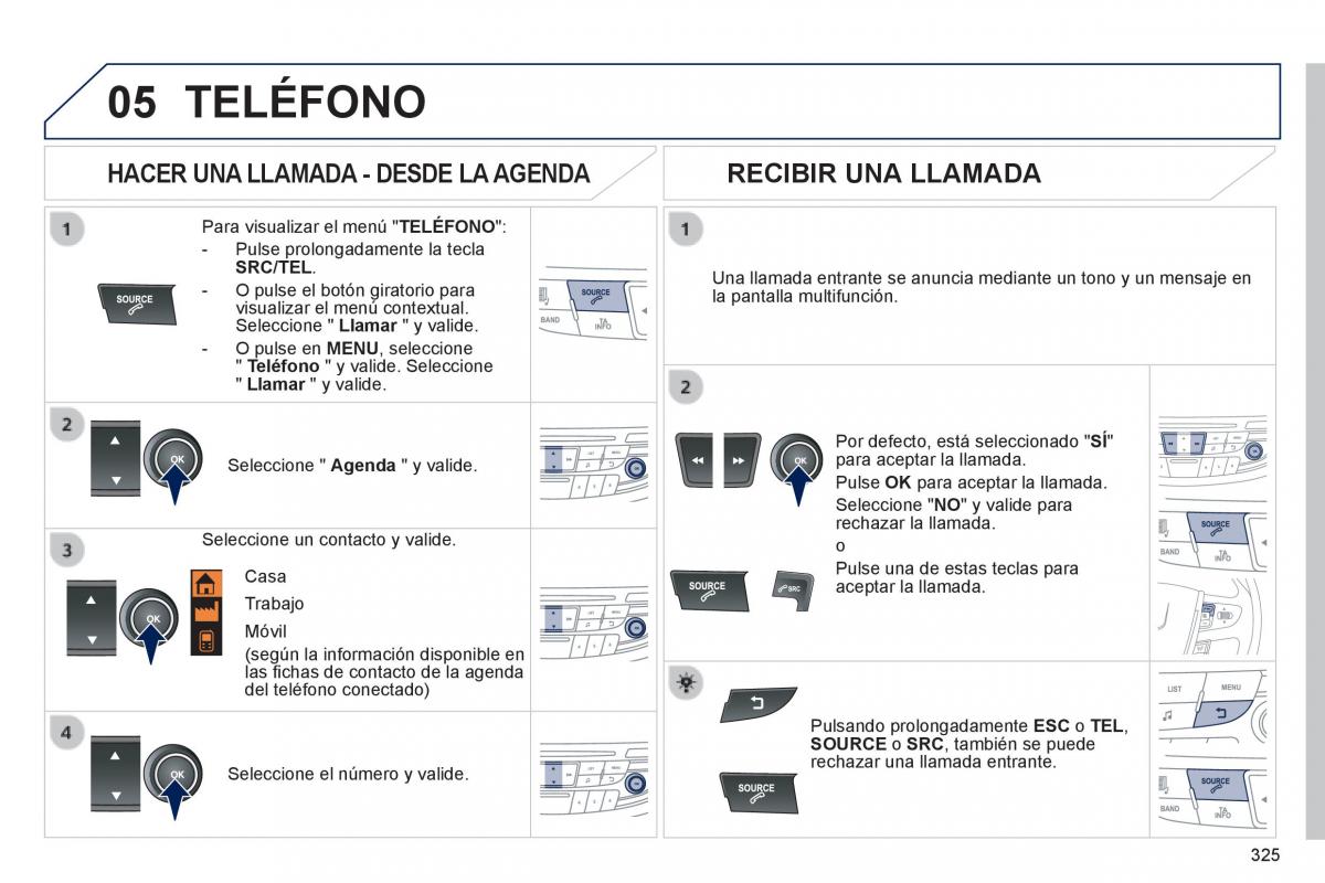 manual  Peugeot 508 manual del propietario / page 327