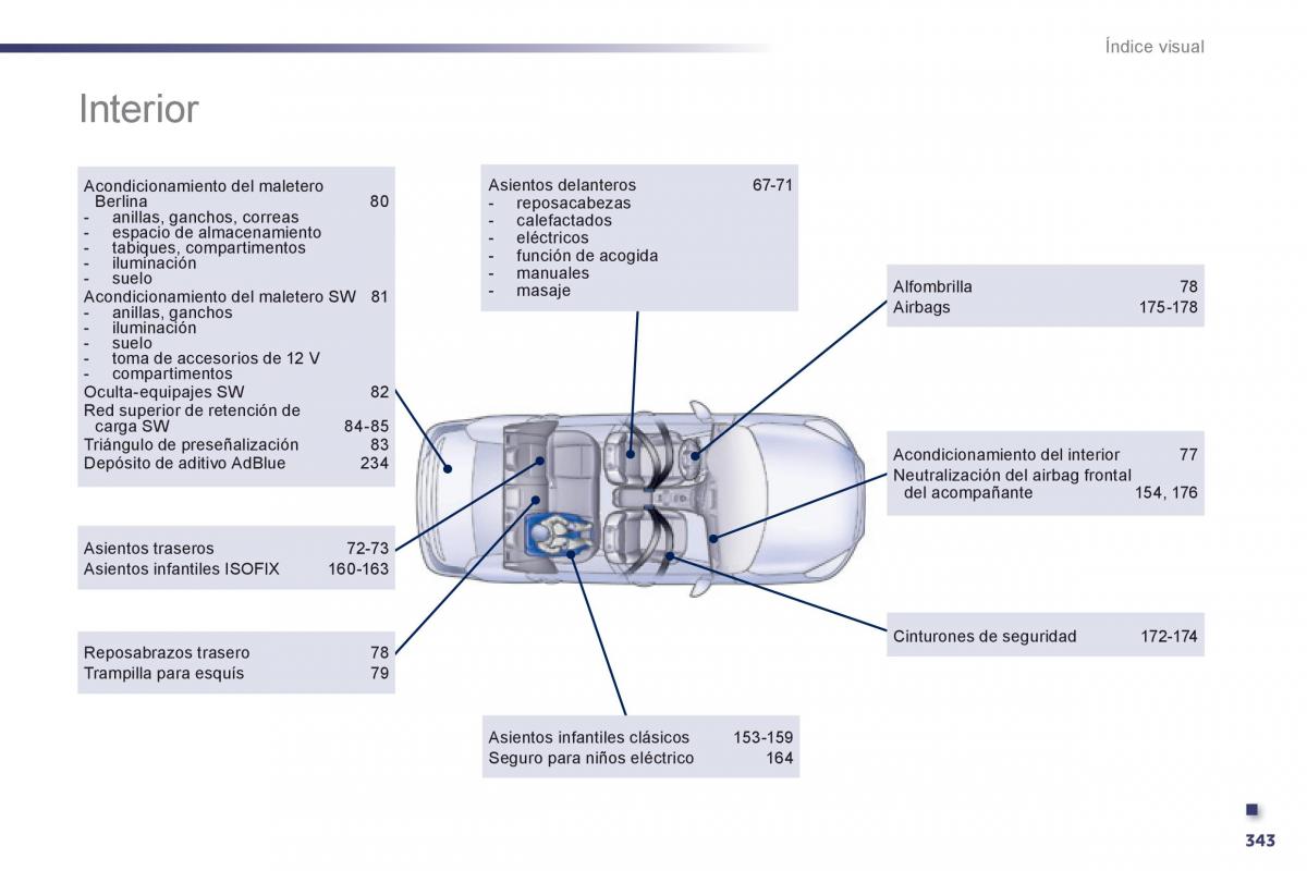 Peugeot 508 manual del propietario / page 345