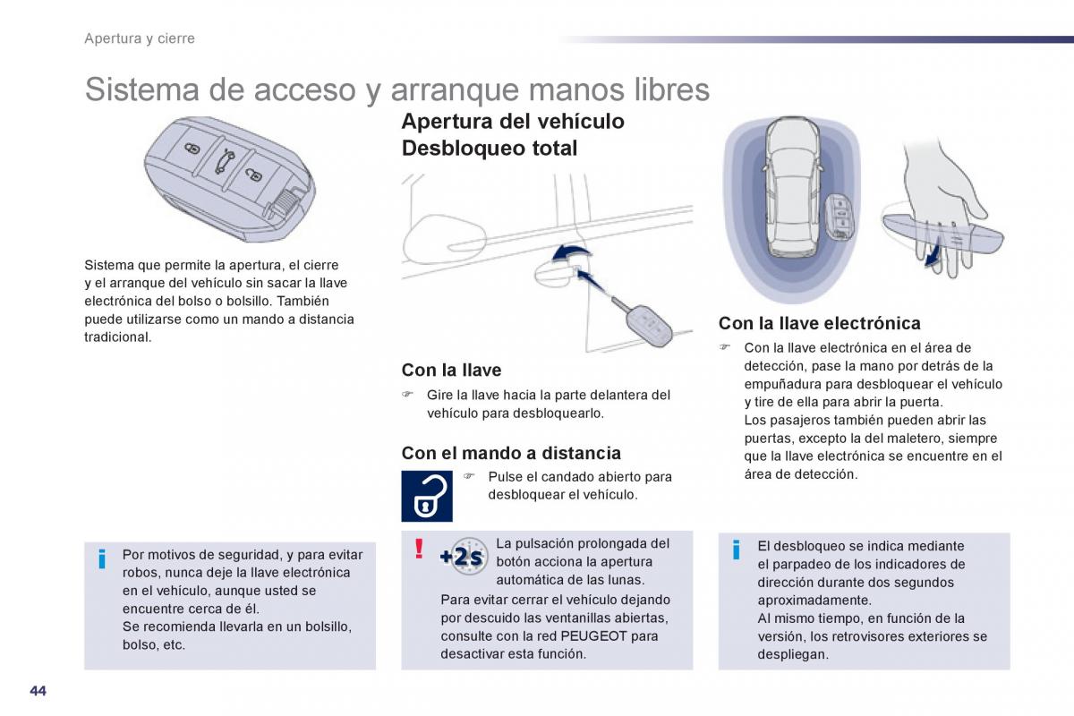 manual  Peugeot 508 manual del propietario / page 46