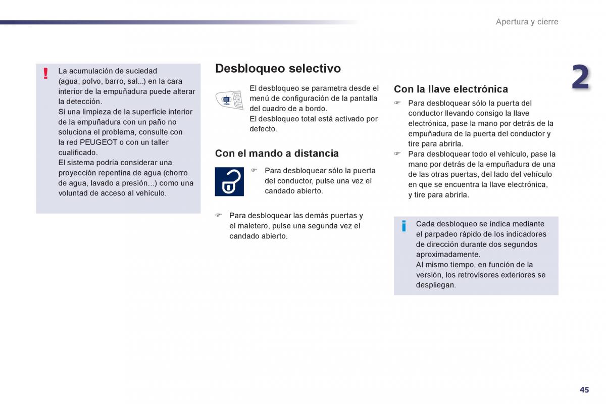 manual  Peugeot 508 manual del propietario / page 47