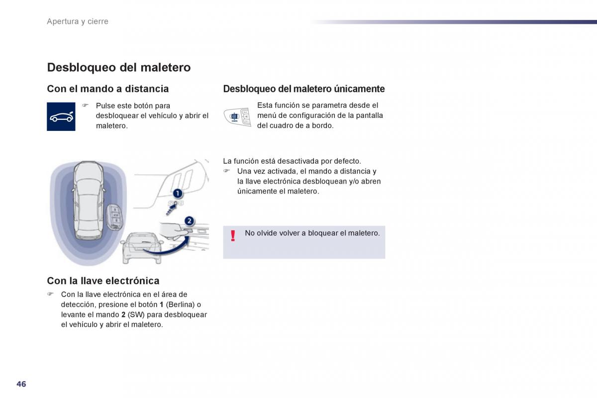 manual  Peugeot 508 manual del propietario / page 48