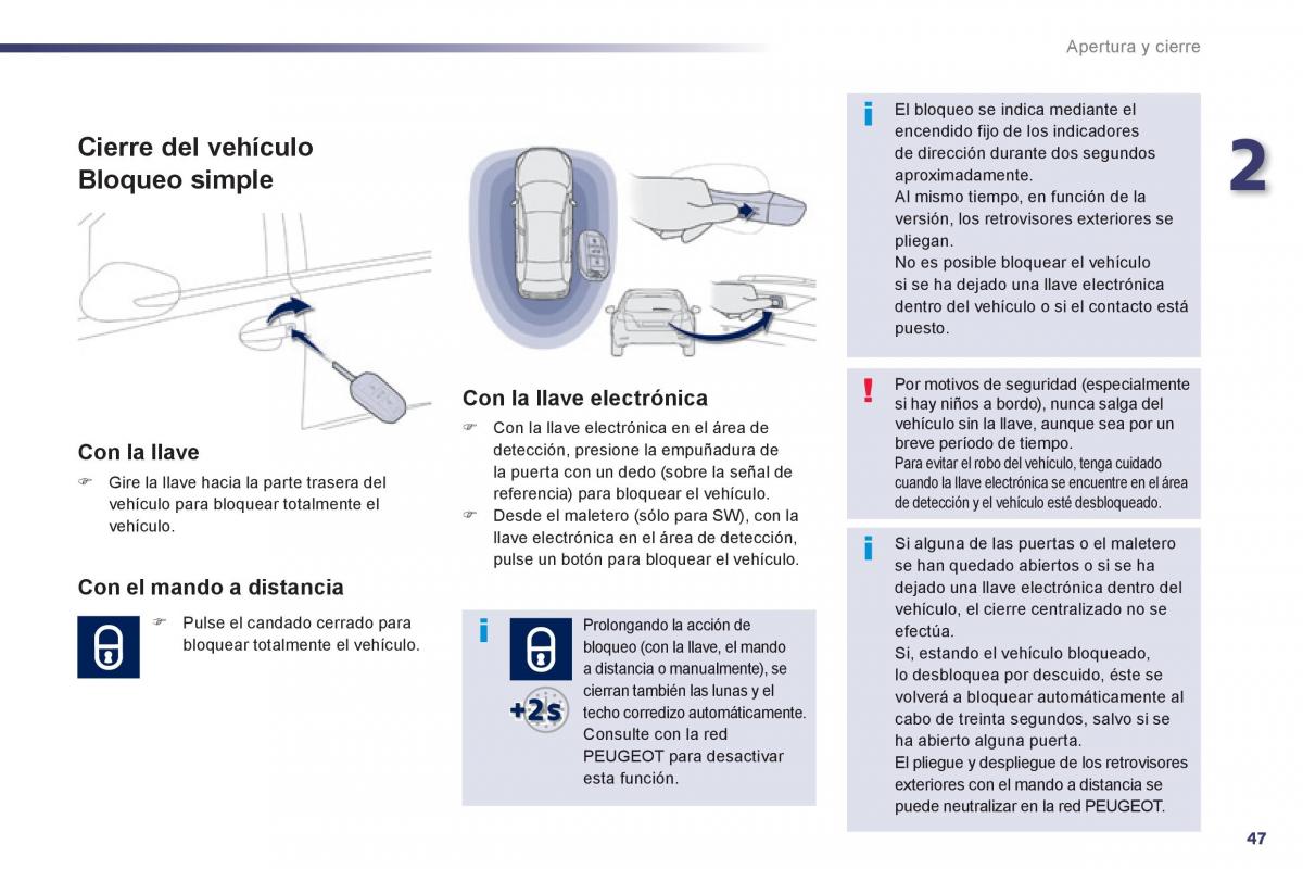 Peugeot 508 manual del propietario / page 49