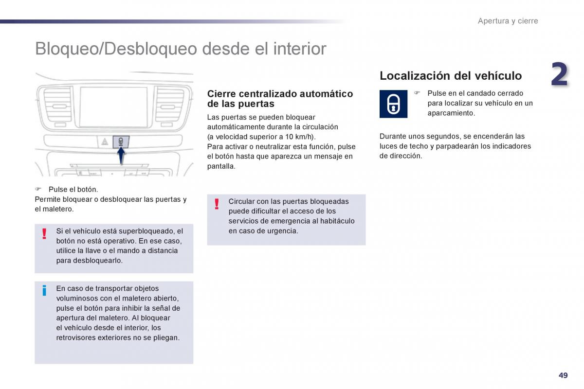 Peugeot 508 manual del propietario / page 51