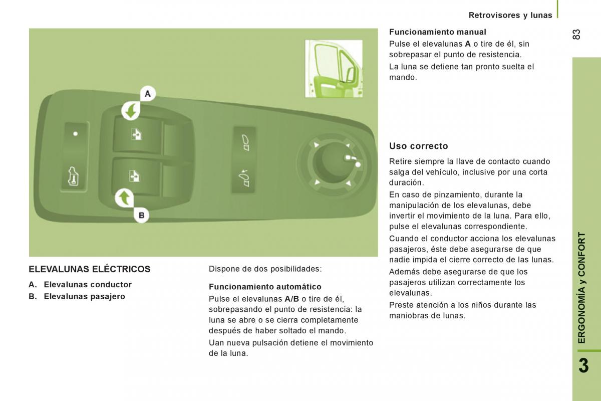 Peugeot Boxer II 2 manual del propietario / page 85