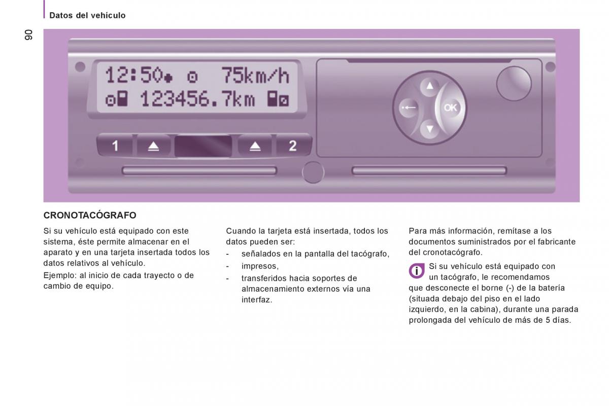 Peugeot Boxer II 2 manual del propietario / page 92