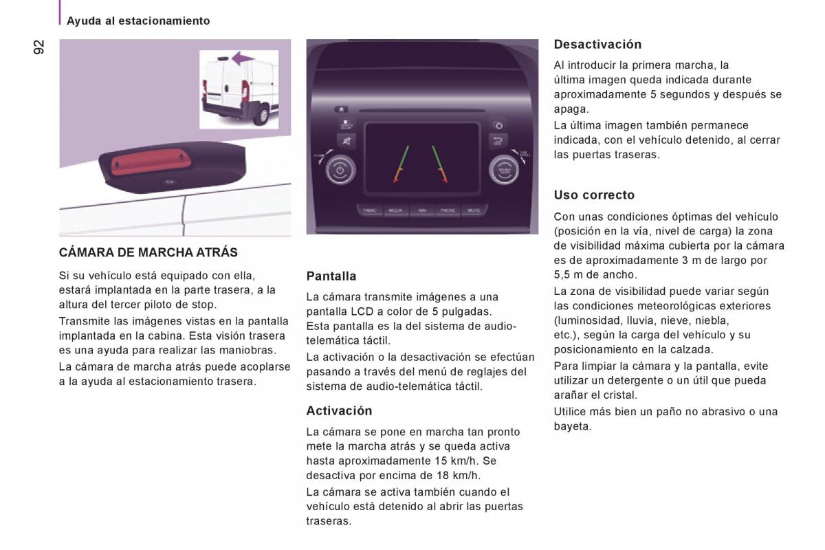 Peugeot Boxer II 2 manual del propietario / page 94