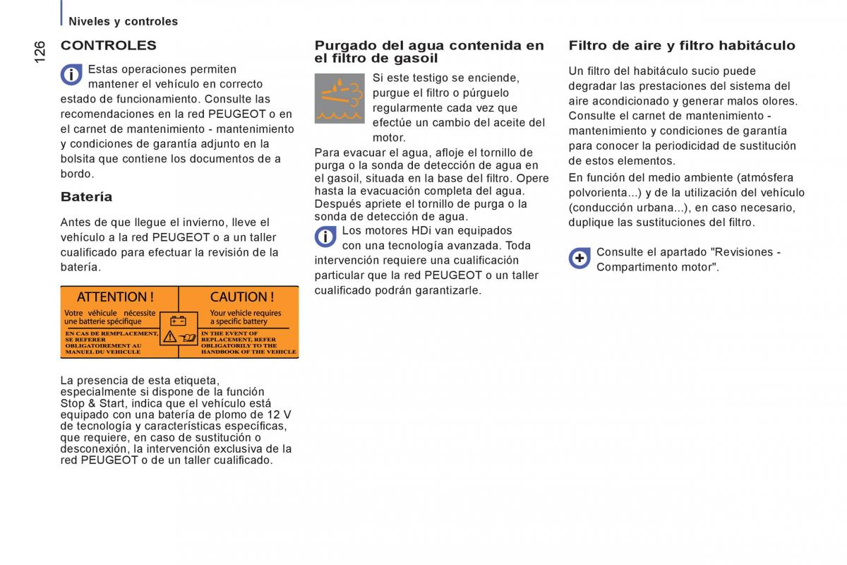 Peugeot Boxer II 2 manual del propietario / page 128