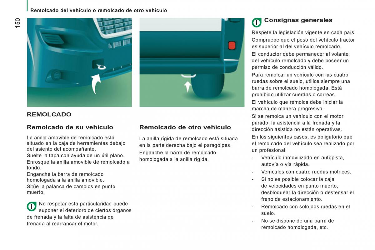 Peugeot Boxer II 2 manual del propietario / page 152