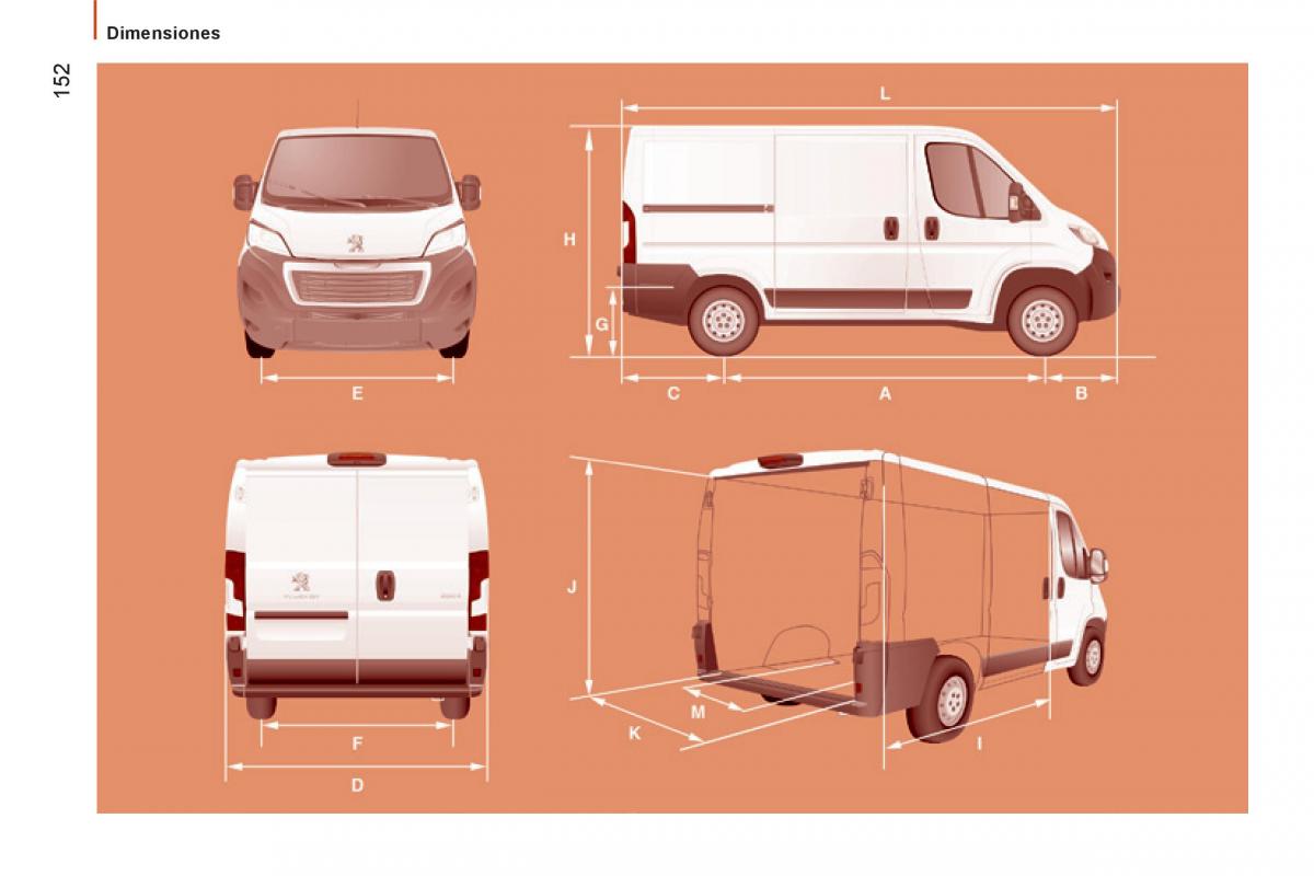 Peugeot Boxer II 2 manual del propietario / page 154