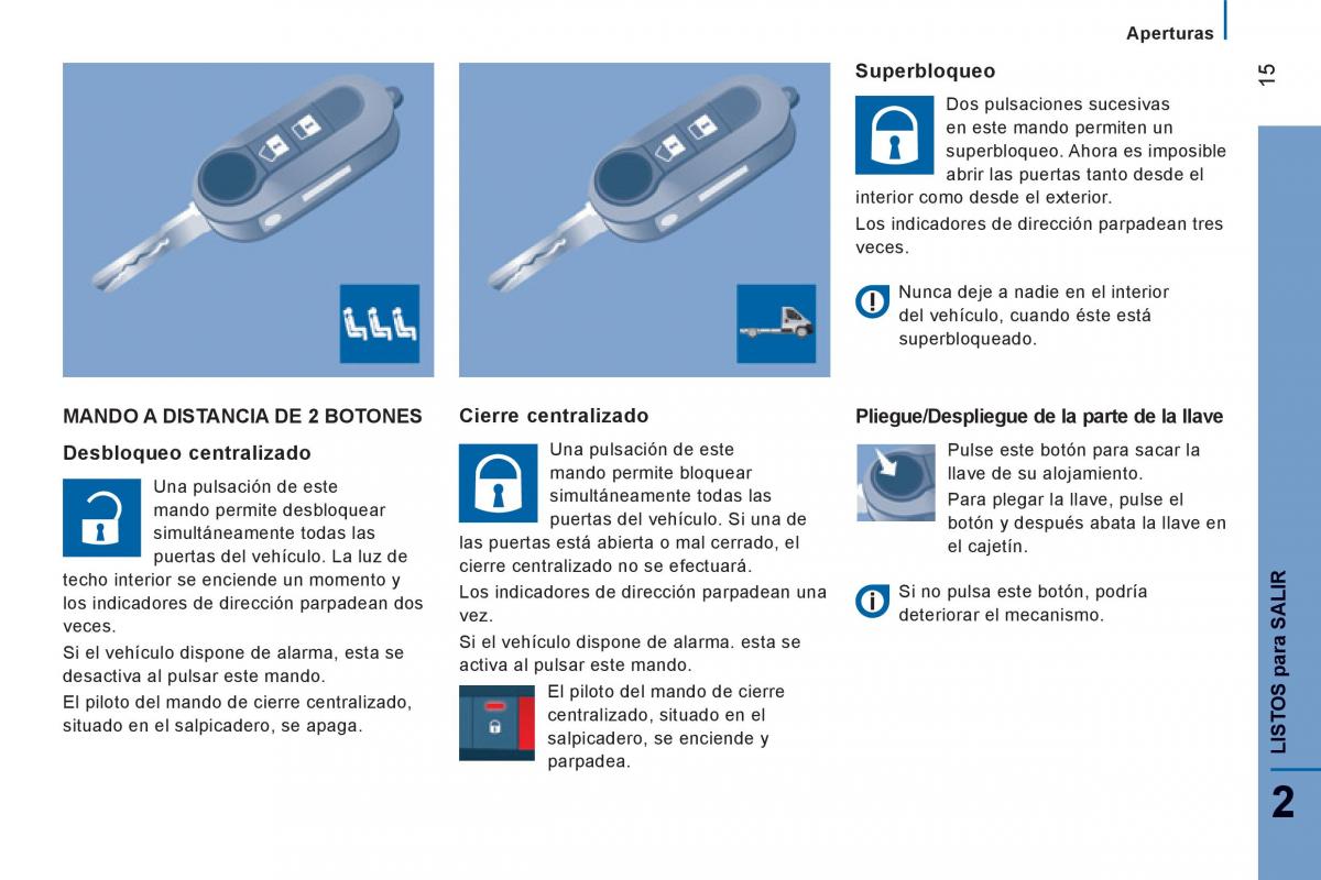 Peugeot Boxer II 2 manual del propietario / page 17