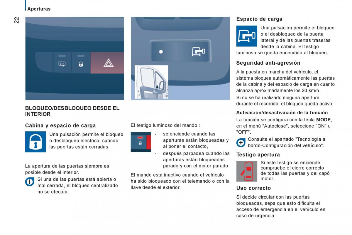 Peugeot Boxer II 2 manual del propietario / page 24