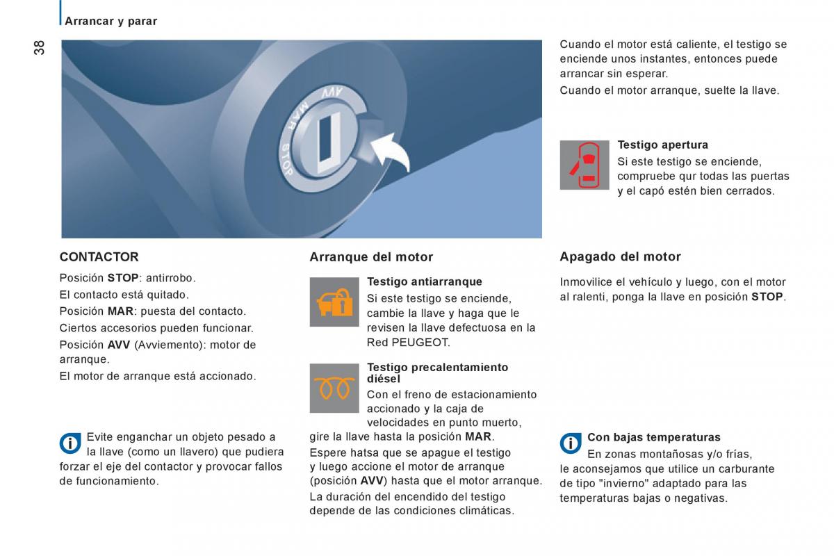 Peugeot Boxer II 2 manual del propietario / page 40