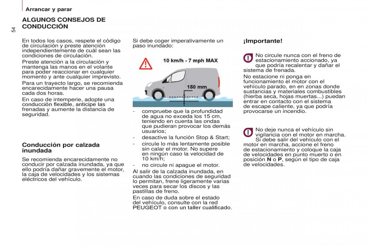 Peugeot Partner II 2 manual del propietario / page 56