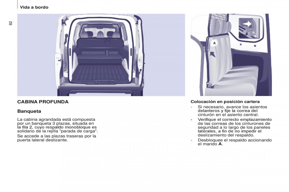 Peugeot Partner II 2 manual del propietario / page 84